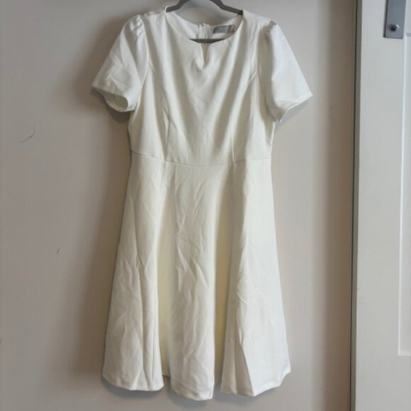 Hobemty Women's Uniform Dresses with Pockets A-Line Work Church Dress Size Large - Picture 3 of 7